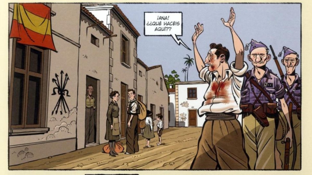 Viñeta de Espacios en blanco, de Miguel Francisco.