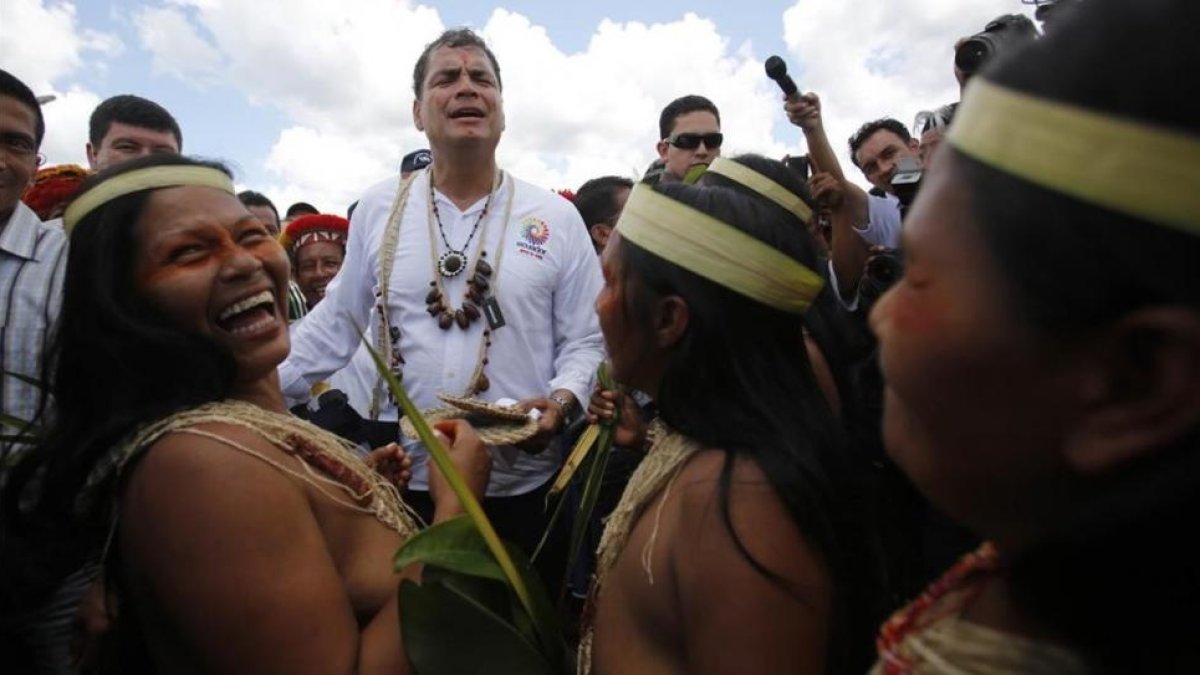 El actual presidente Rafael Correa.