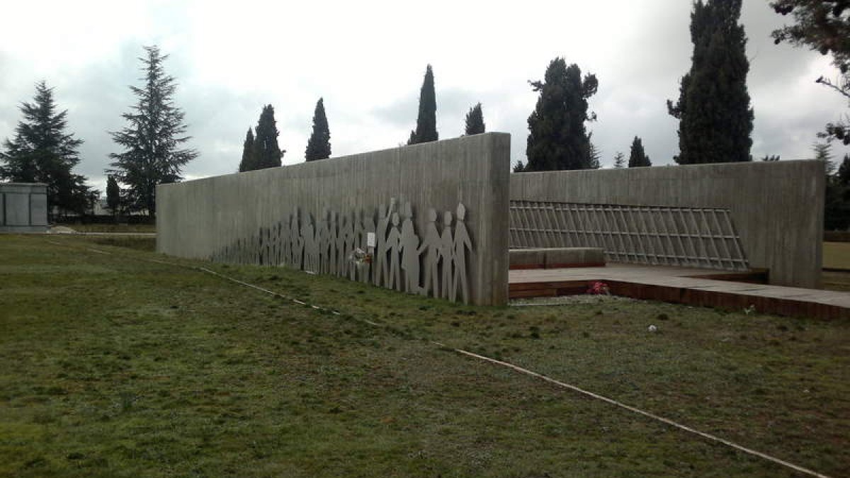 Estado actual de las obras del Monumento a la Memoria.