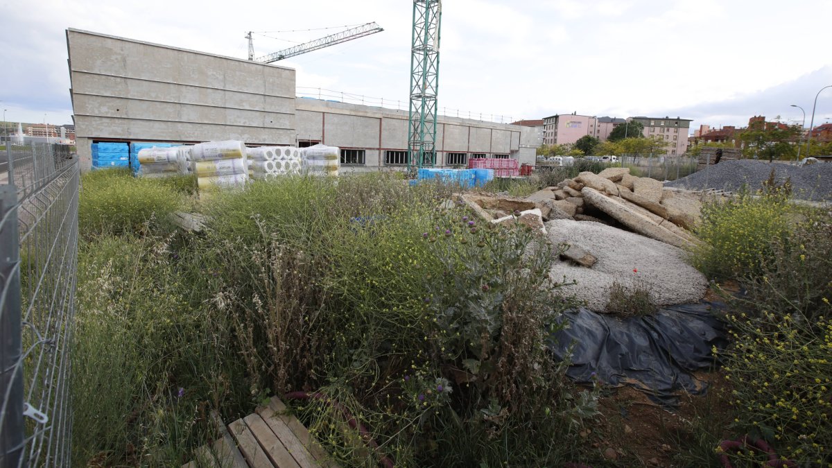 El conservatorio se construye en el límite entra La Palomera y San Mamés. RAMIRO