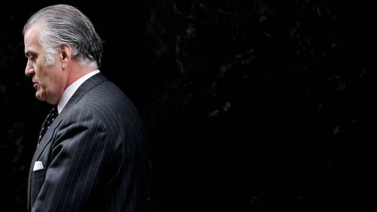 El extesorero del Partido Popular, Luis Barcenas, donde ha acudido a declara ante el juez Ruz.