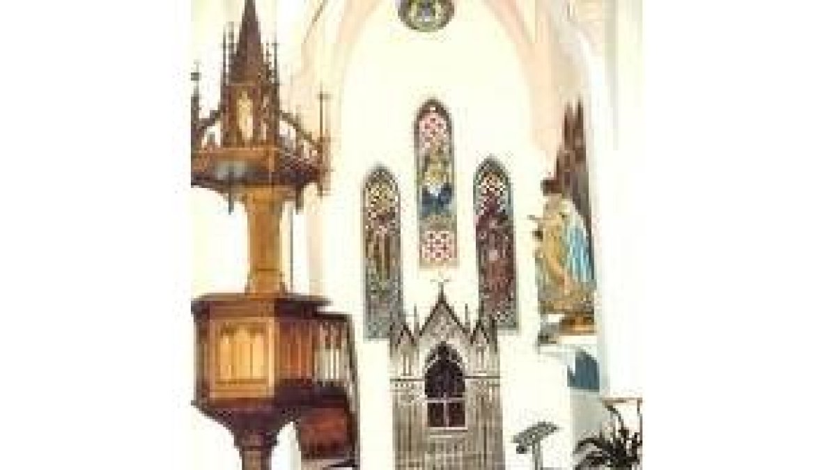 La capilla de las Nieves, ubicada en el ala izquierda del templo parroquial de Sabero