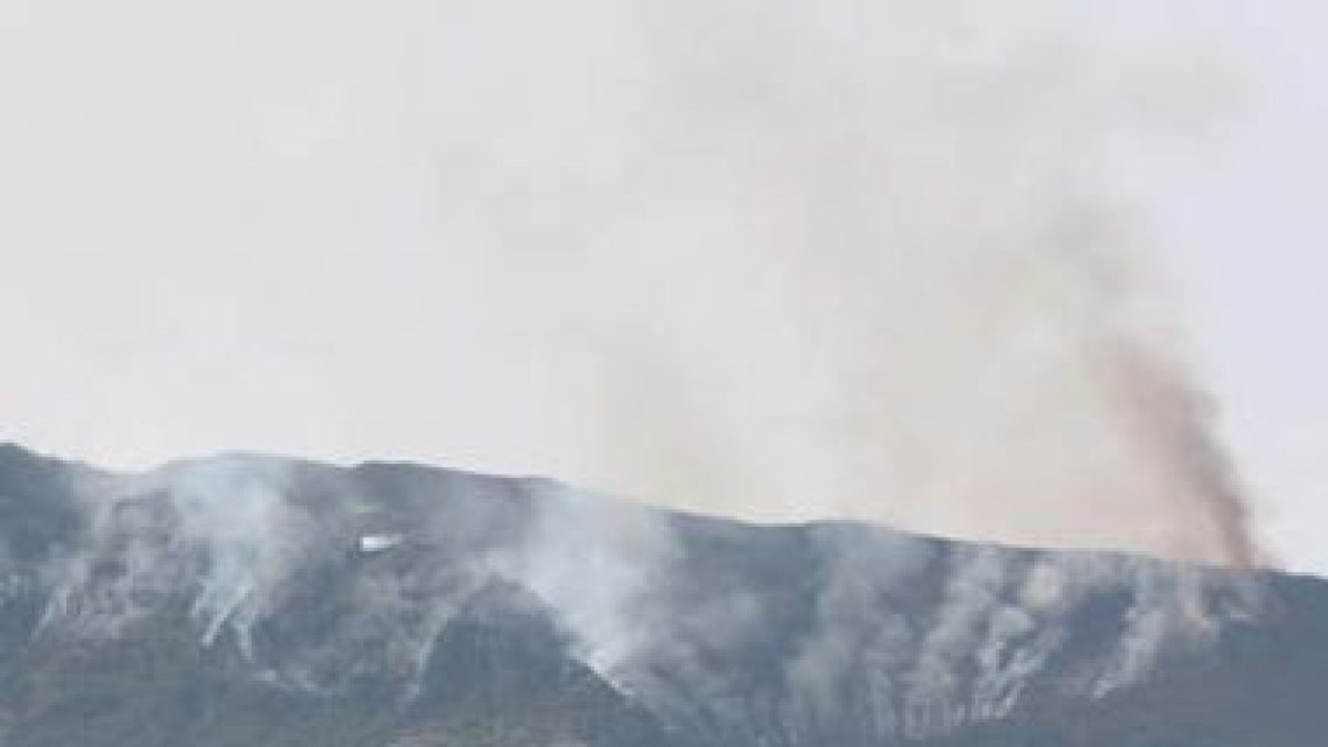 Imagen del incendio de Barjas, el pasado agosto.