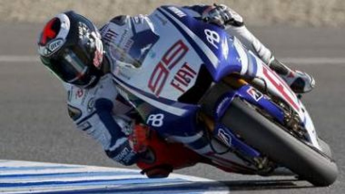 Lorenzo sólo pudo ser tercero en los entrenamientos de ayer.
