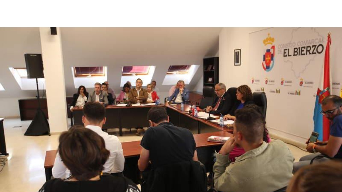 Un momento del Pleno del Consejo celebrado en la sede del Edificio Minero. L. DE LA MATA