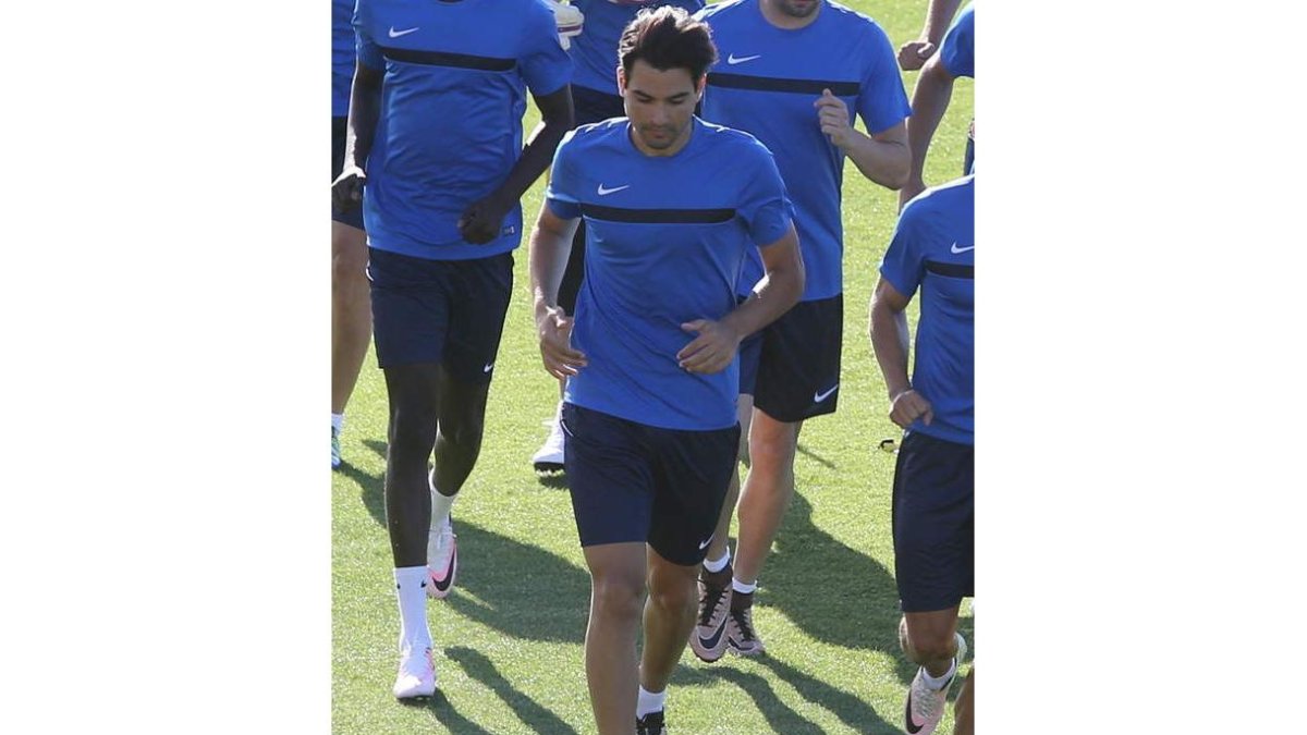 Andy, durante un entrenamiento en el Anexo. L. DE LA MATA