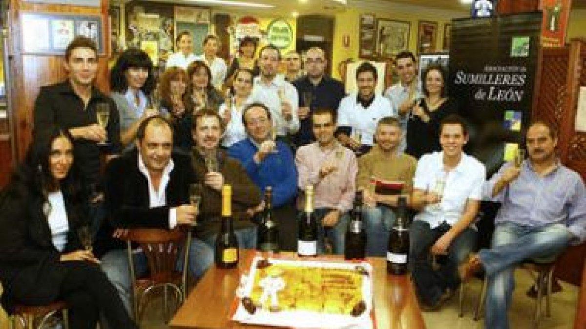 Los sumilleres leoneses acumulan ya diez años como colectivo.