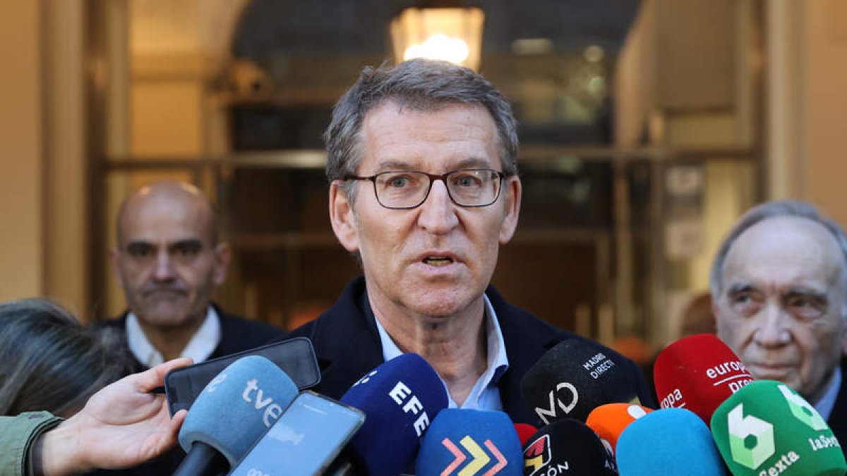 El presidente del PP, Alberto Núñez Feijóo. KIKO HUESCA