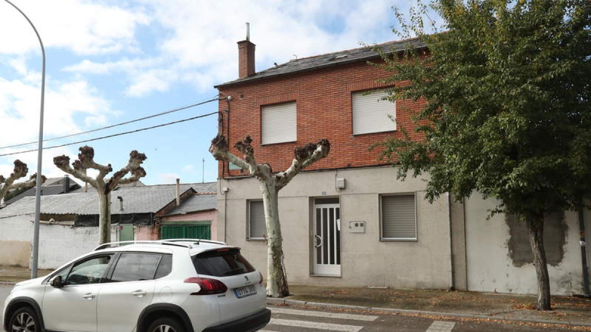 Vivienda afectada en el número 10 de la plaza de Castilla. LDM
