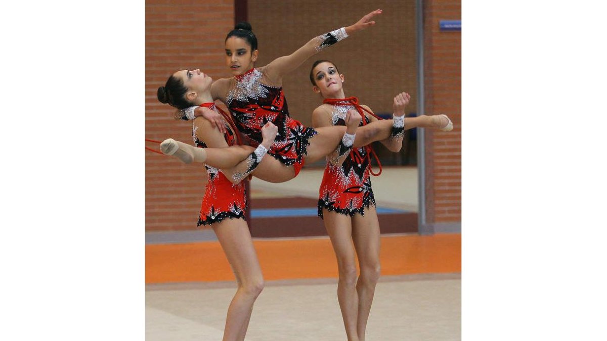 Las gimnastas de mejor nivel trabajan en el Ceard.
