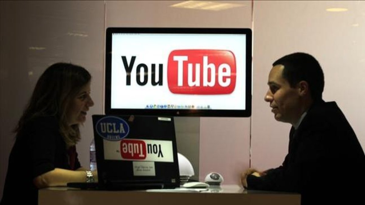 Pabellón de YouTube en la pasada feria internacionak del Midem, en Cannes (Francia).