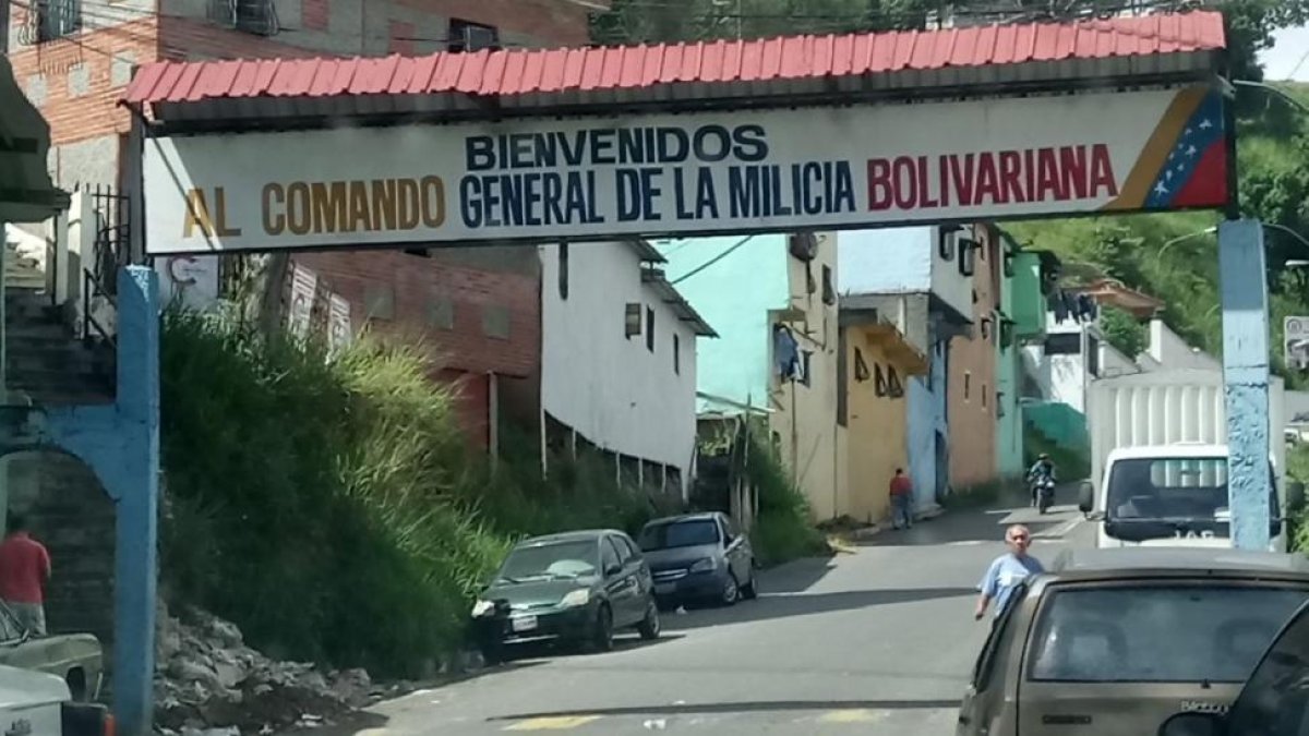 Sede de uno de los colectivos chavistas.