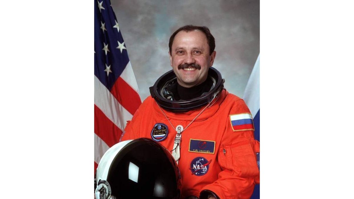 Yuri Usachov, en una de sus misiones espaciales. WIKIPEDIA.ORG