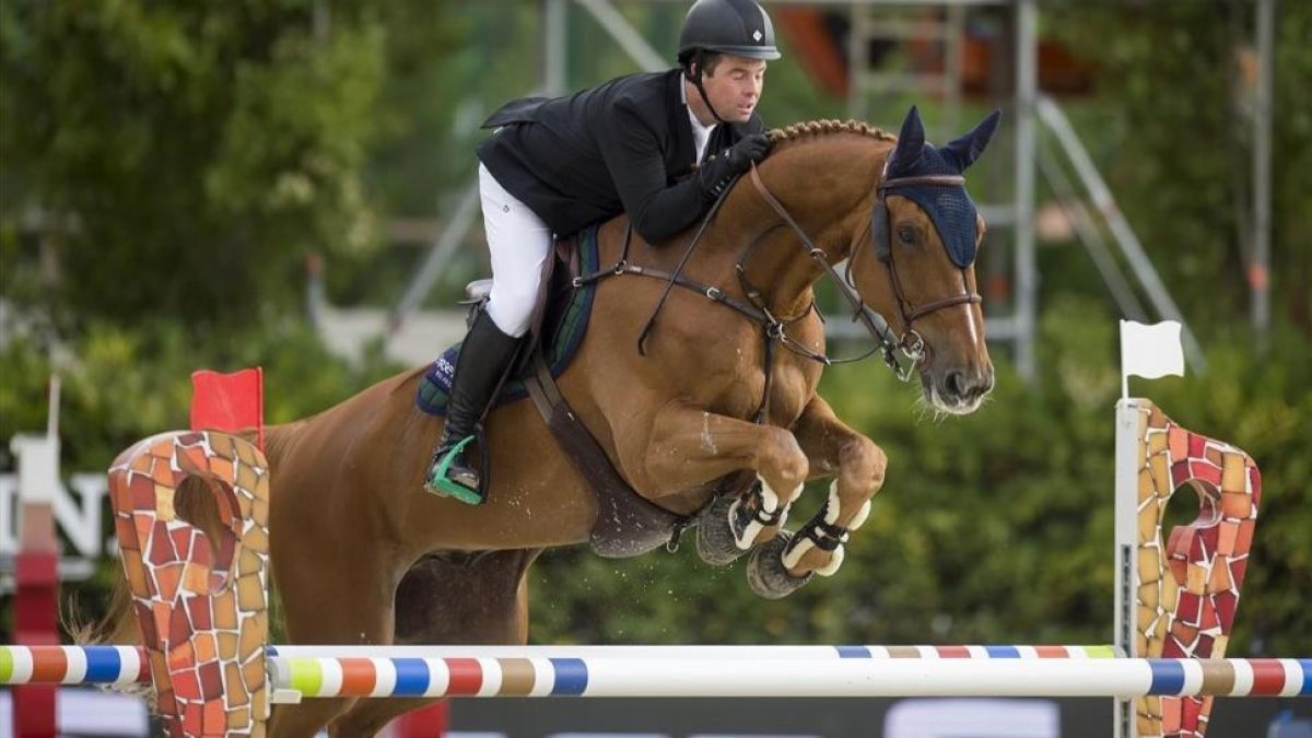 El irlandés Cian OConnor, a lomos de Donjo, en el Real Club de Polo.