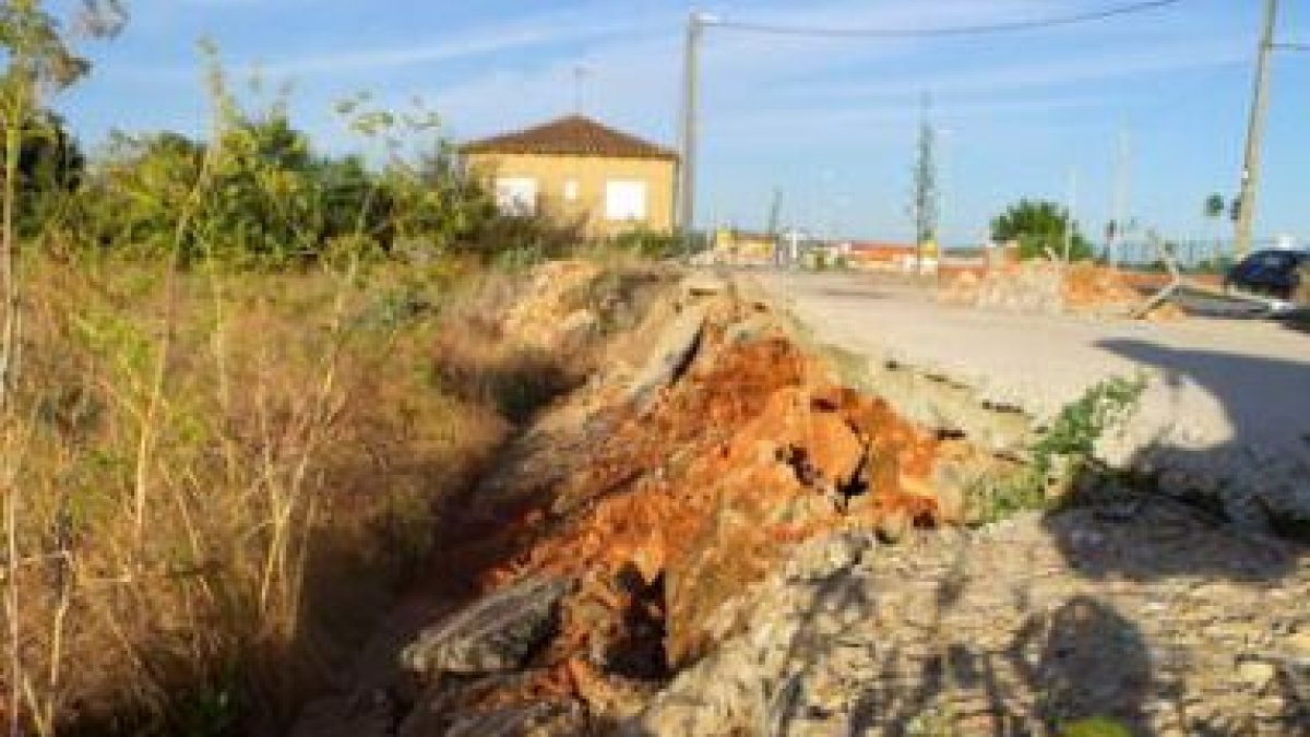 Imagen de la carretera N-120 en la zona de entrevías.