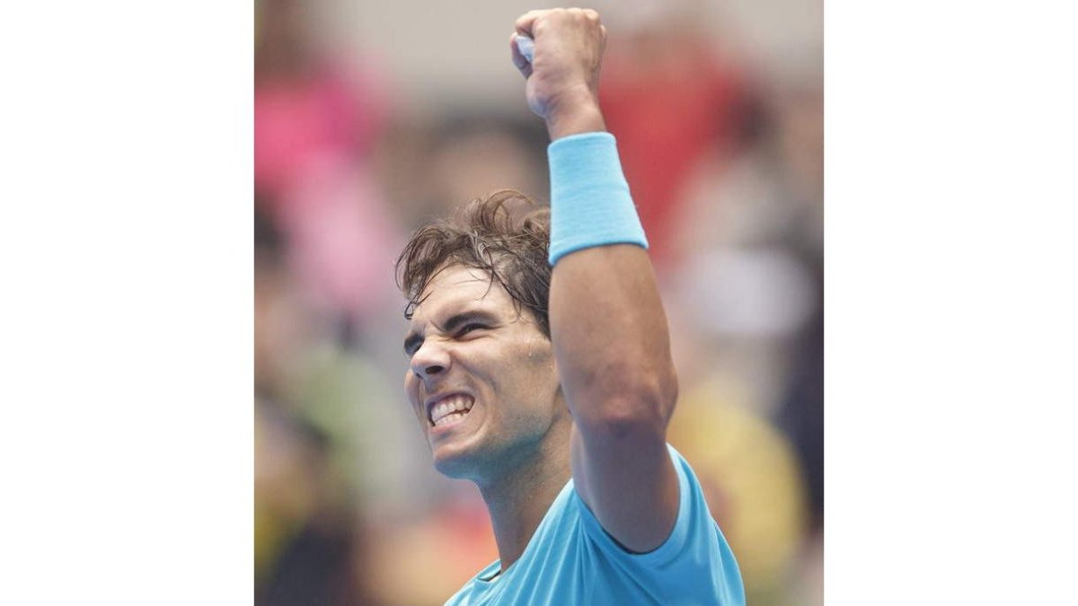 Nadal celebra un golpe en Pekín. El balear ya es número uno.