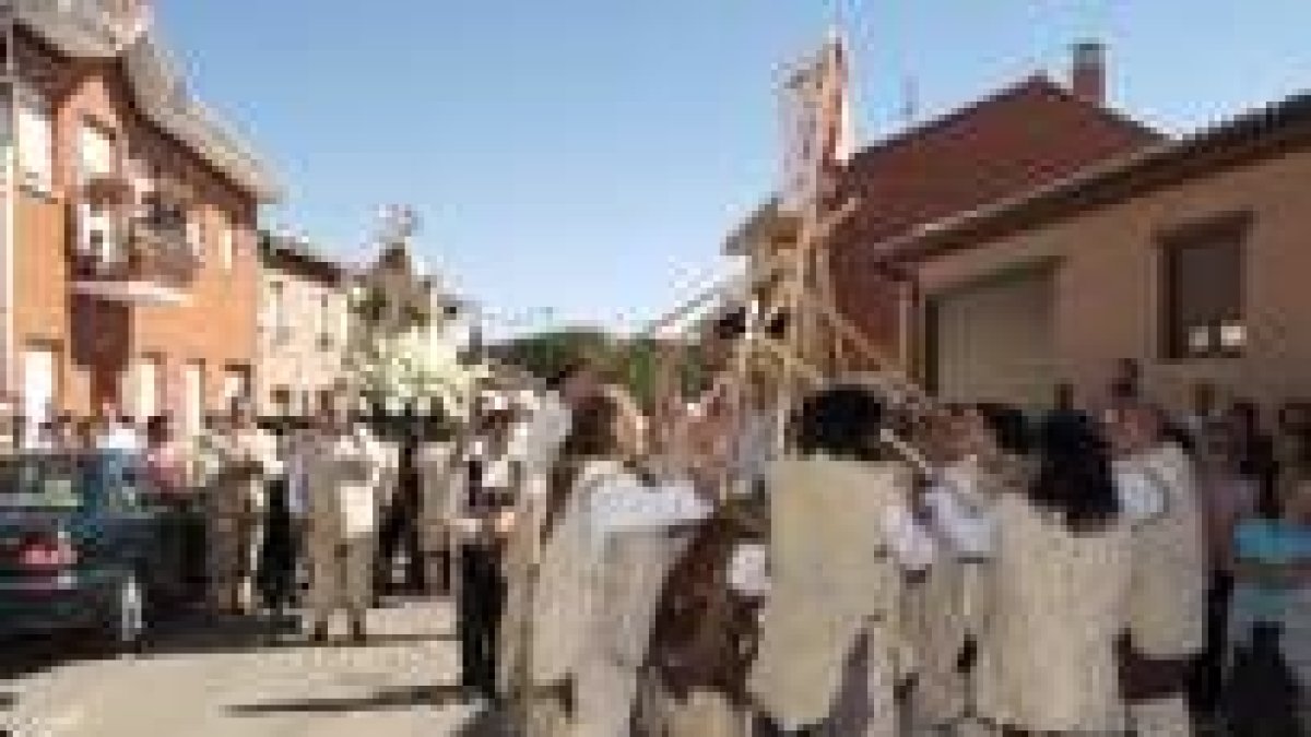 Un momento de la procesión celebrada ayer en Joarilla