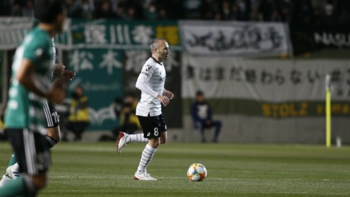Andrés Iniesta, en Japón.