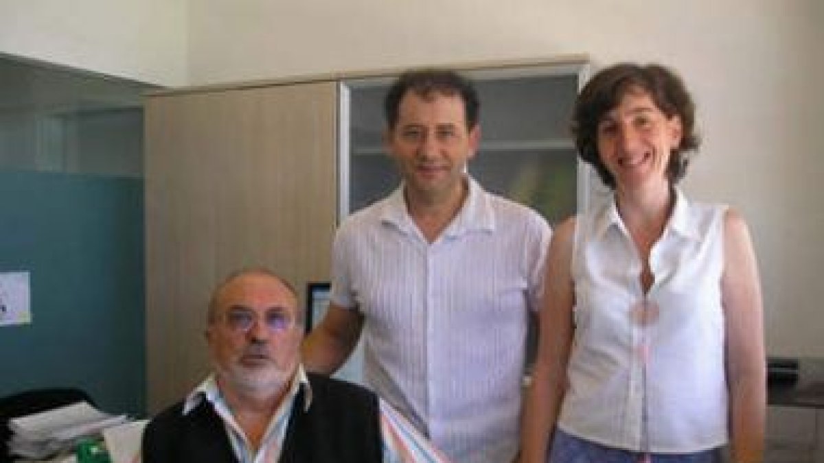 García Cabero, Ramos Díez y López Aguado, autores de la investigación.