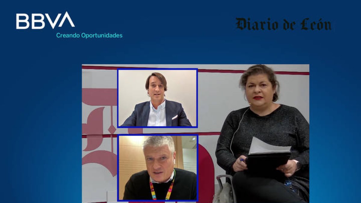 San Millán y García Gasalla analizaron la eficiencia energética, moderados por María J. Muñiz. DL