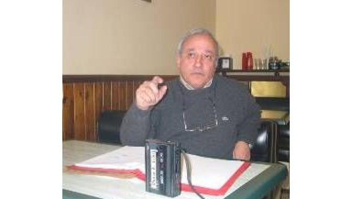 Aquilino Castro, portavoz de IU en el Ayuntamiento de Boñar