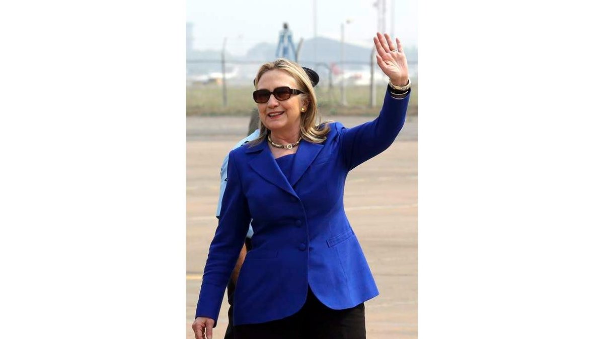 Hillary Clinton, en su reciente visita a la India.