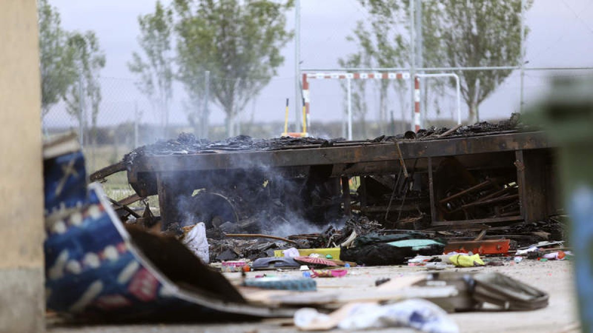 Una imagen del lugar en el que ocurrió el incendio. J M GARCIA