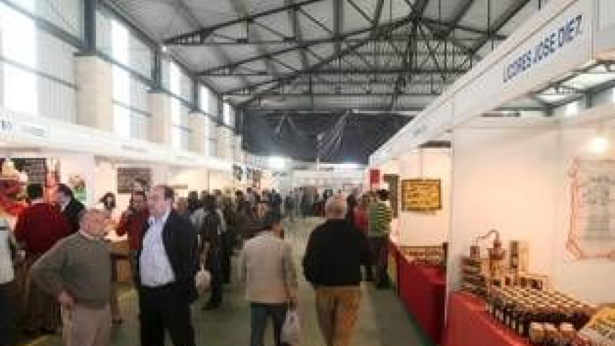 Vista general de los puestos de la feria