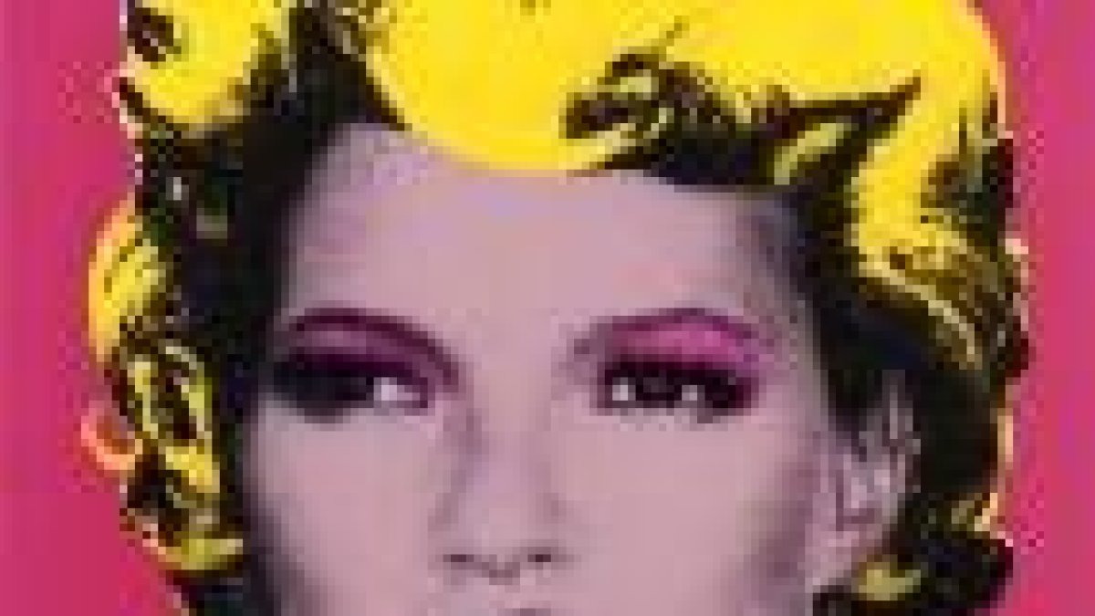 Retrato de Kate Moss con la estética Warhol