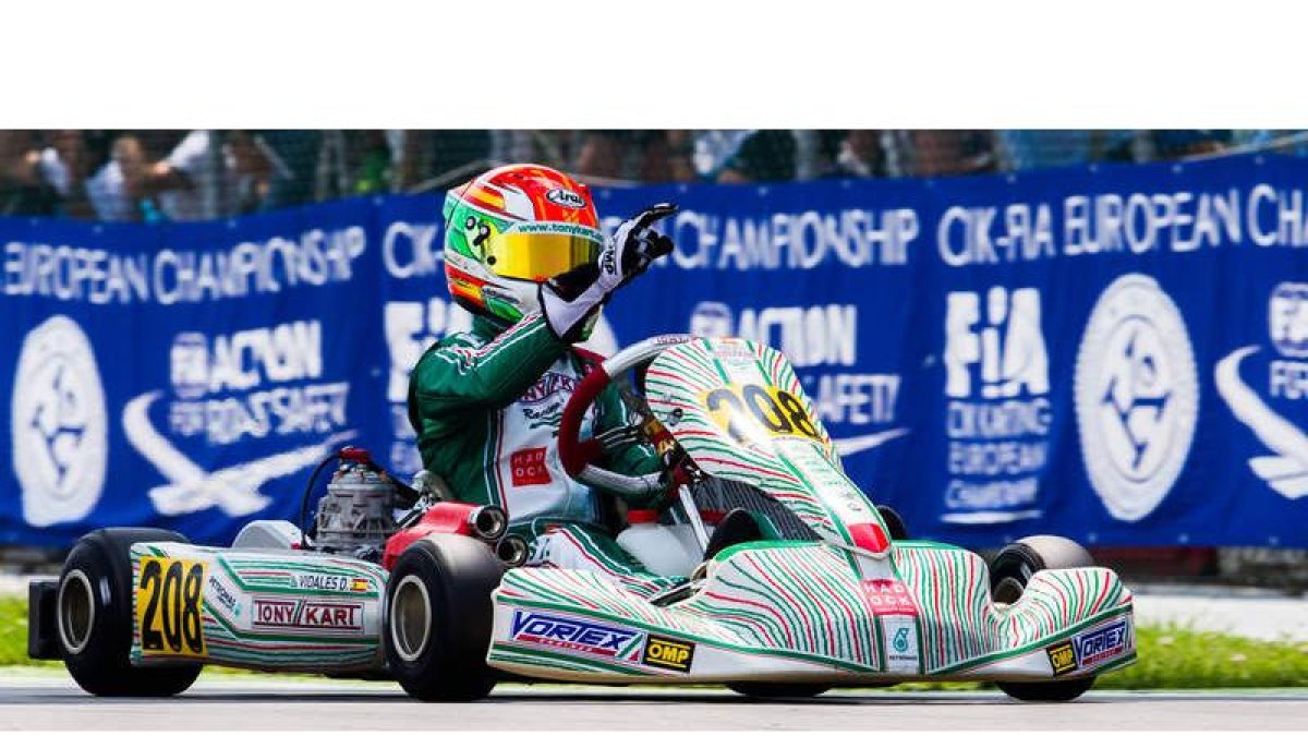 David Vidales intentará repetir mañana en el circuito de Adriá su triunfo de hace unos meses en el Europeo. En este caso será en la WSK Final Cup italiana. NACHO NÚÑEZ