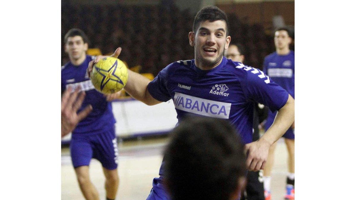 El ademarista Richi en un entrenamiento en el Palacio con el resto de sus compañeros
