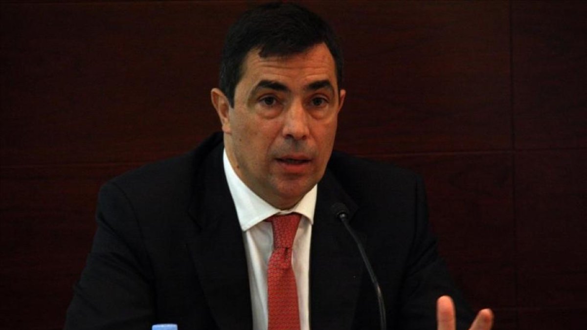 Pere Soler, en una comparecencia en el Parlament.