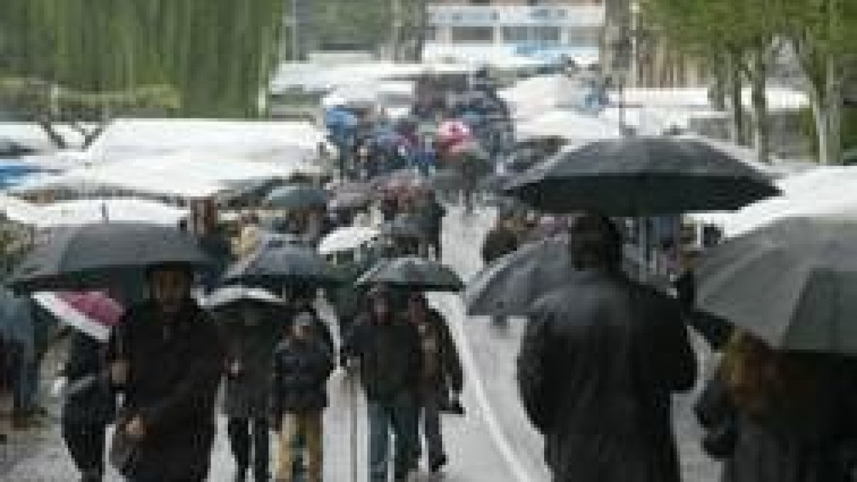 La lluvia y el frío no impidieron la afluencia de visitantes
