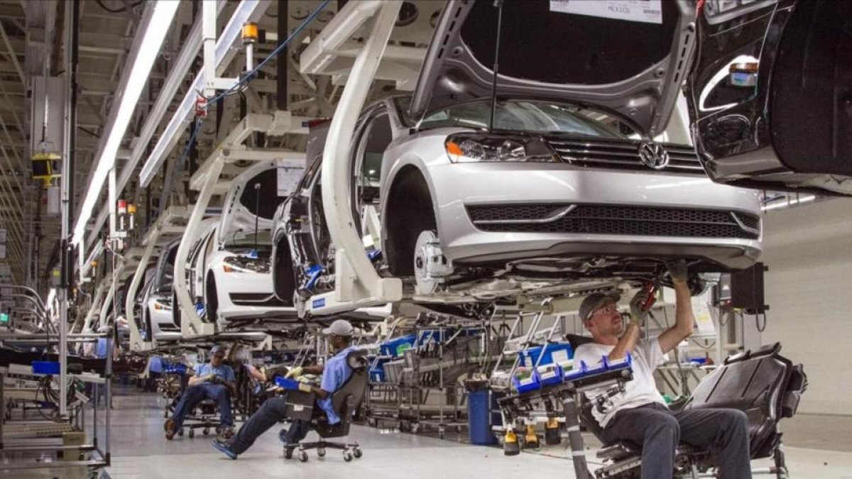 Planta de automóviles de Volkswagen en Estados Unidos.