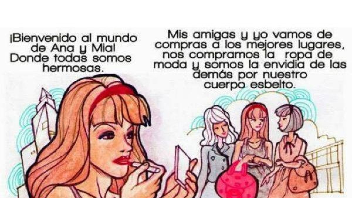 Una de las páginas pro-Mia y pro-Ana que inculcan a las jóvenes cómo adelgazar.