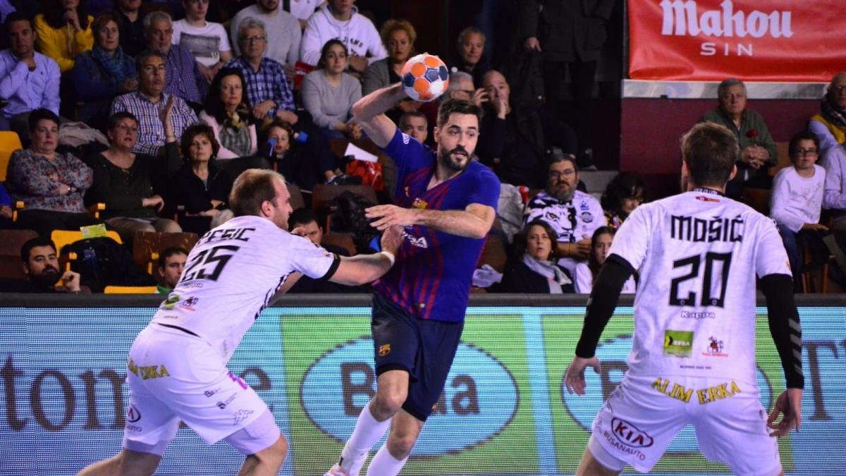 Un momento del partido de hoy.