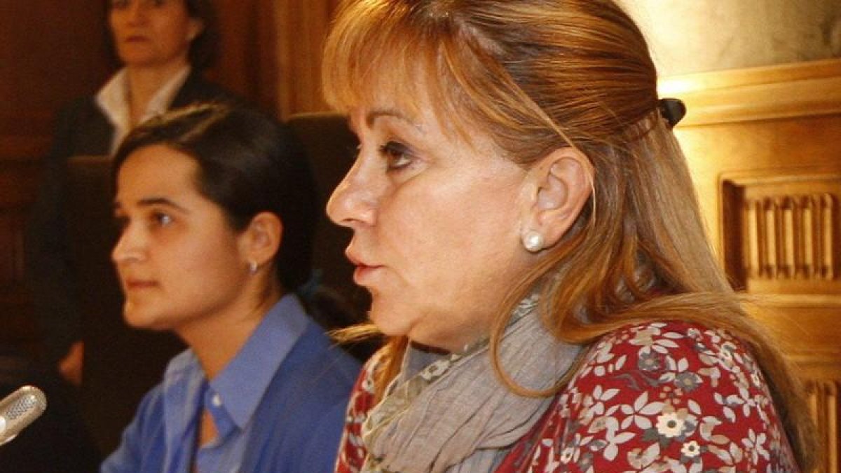 Isabel Carrasco y Triana, en la presentación de una iniciativa en la Diputación