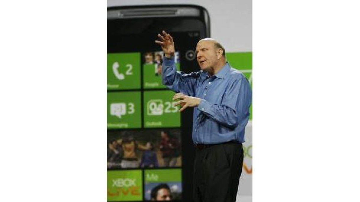 El director ejecutivo de Microsoft, Steve Ballmer.
