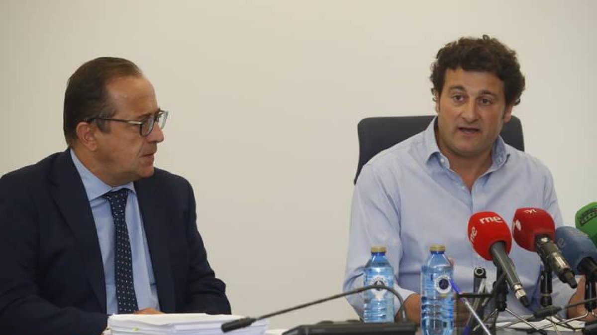 Manuel García, en un momento de su comparecencia
