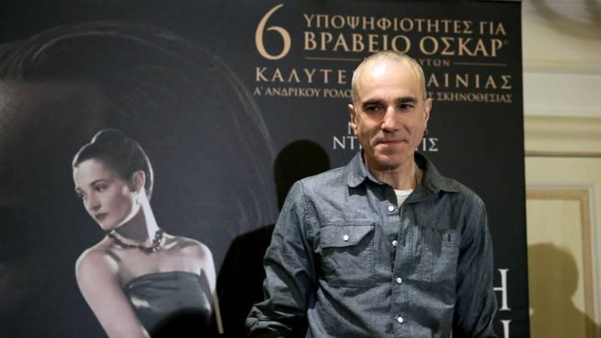 El actor Daniel Day Lewis en la presentación de la película