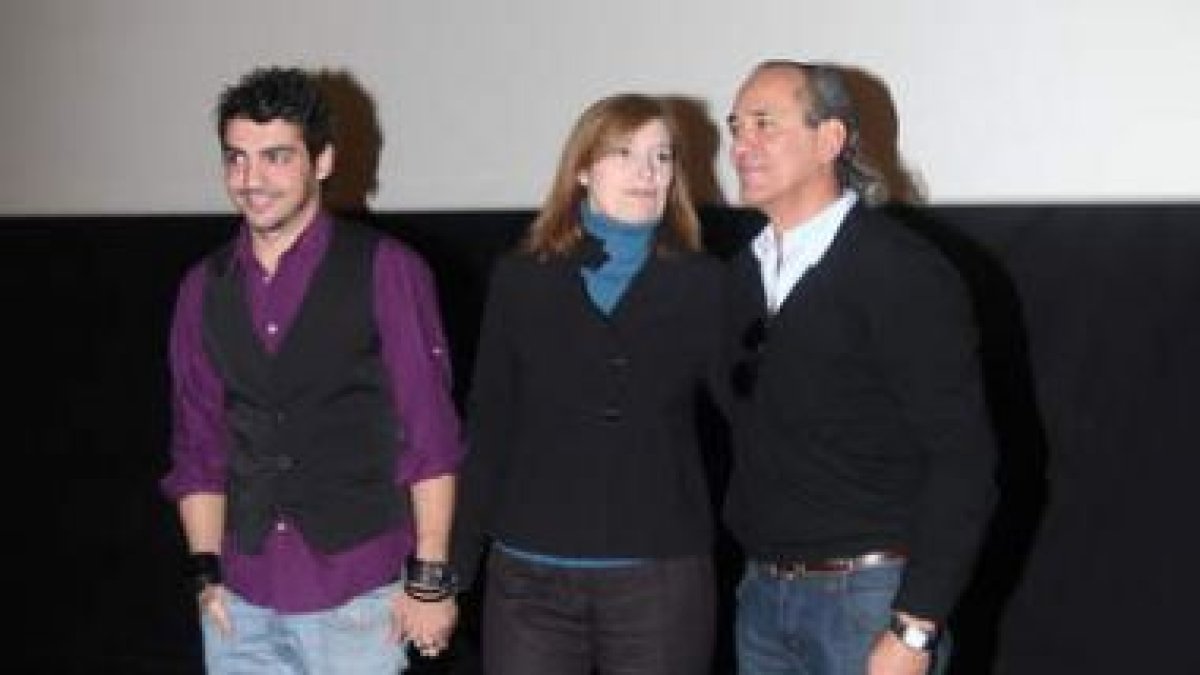 David Villaraco, Asumpta Serna y Fernando Jover.