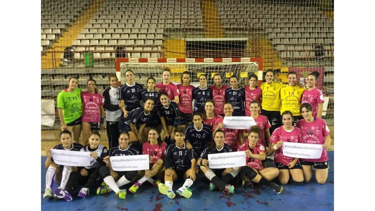 Cleba y Porriño apoyaron la causa de la pequeña Valeria.