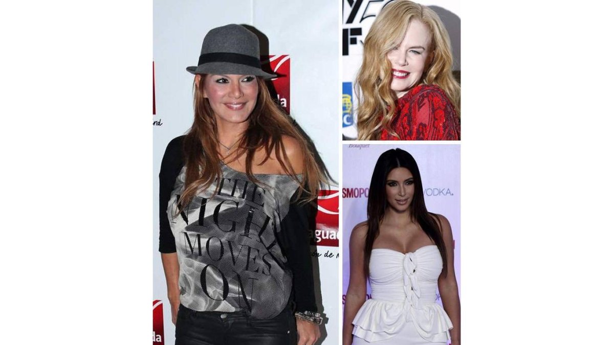 Reyes, Kidman y Kardashian, en diferentes eventos.