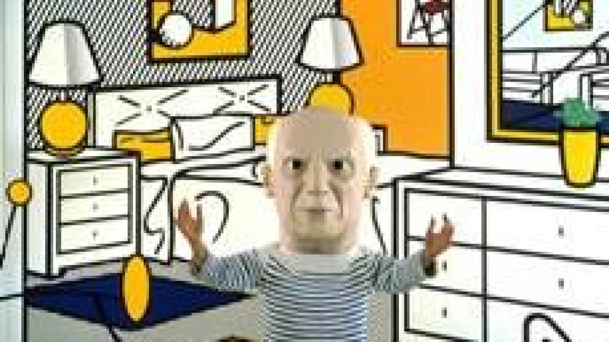 Obra de Maurizio Cattelan, sin título (Picaso/Lictenstein)