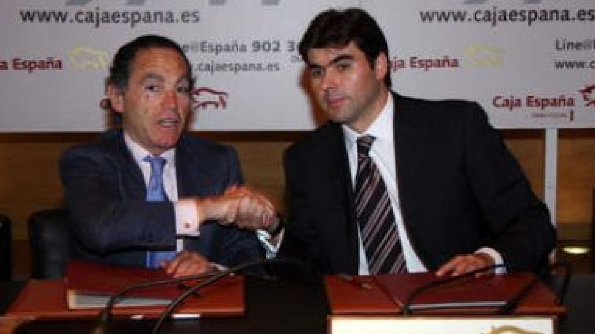 Álvaro Díez González y Óscar Fernández Huerga, en la firma