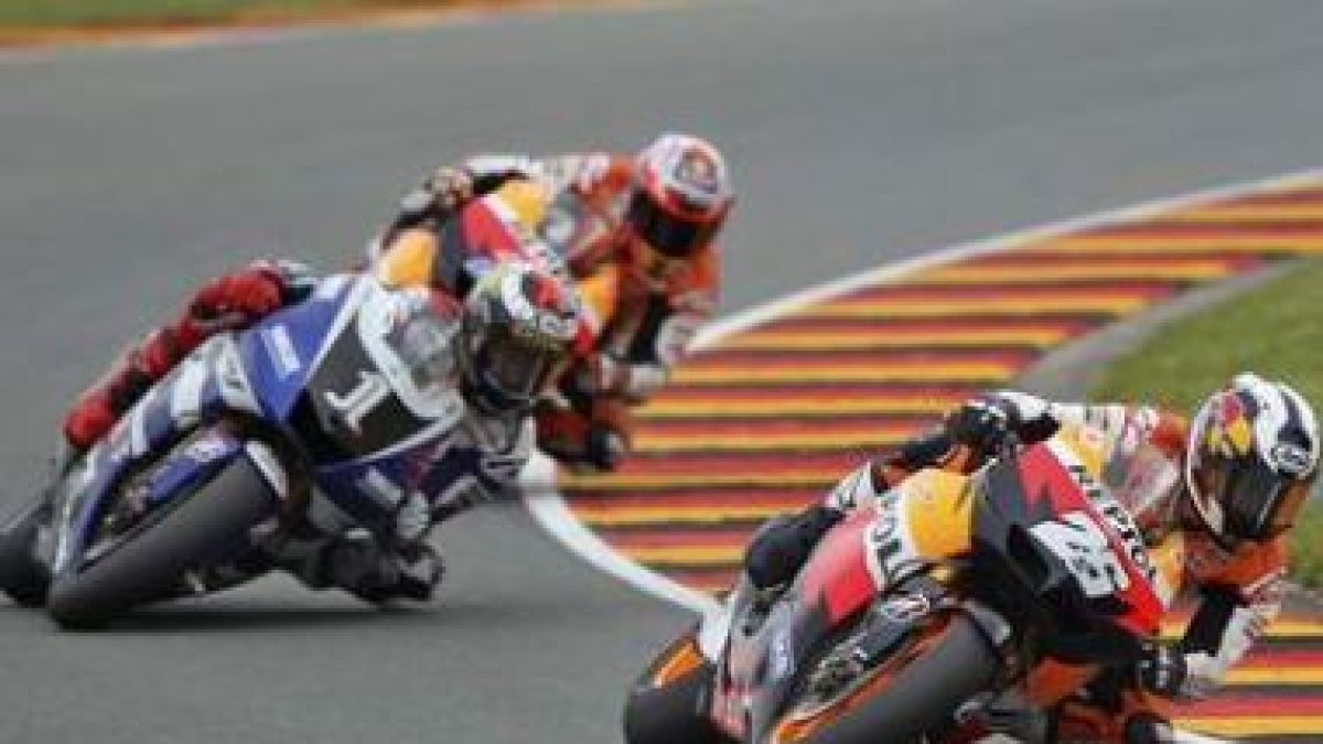 Dani Pedrosa, seguido por Jorge Lorenzo y Casey Stoner.