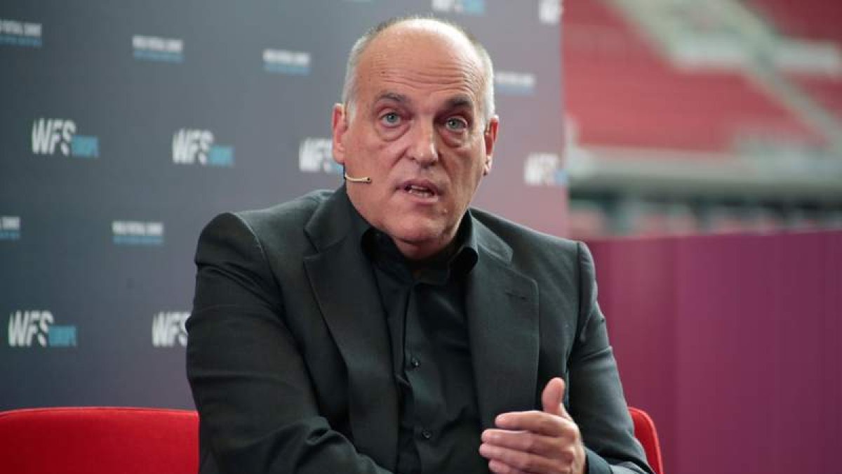 Javier Tebas considera que la situación económica del Barcelona «no es tan mala». ANA VALINO