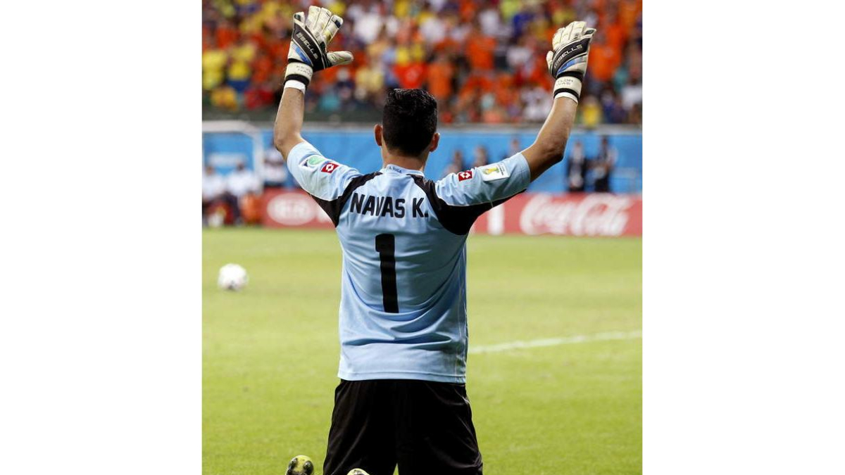 Keylor Navas, durante el Mundial de Brasil.