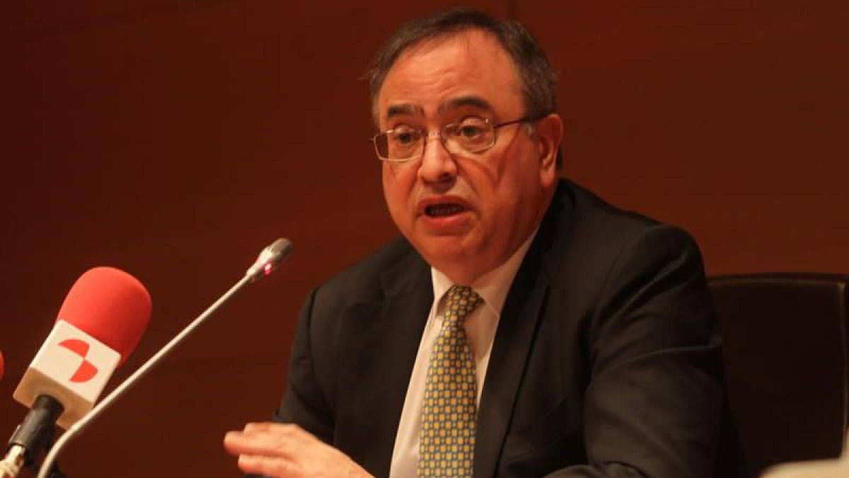 Melchor Ruiz, el 20 de febrero, en rueda de prensa.