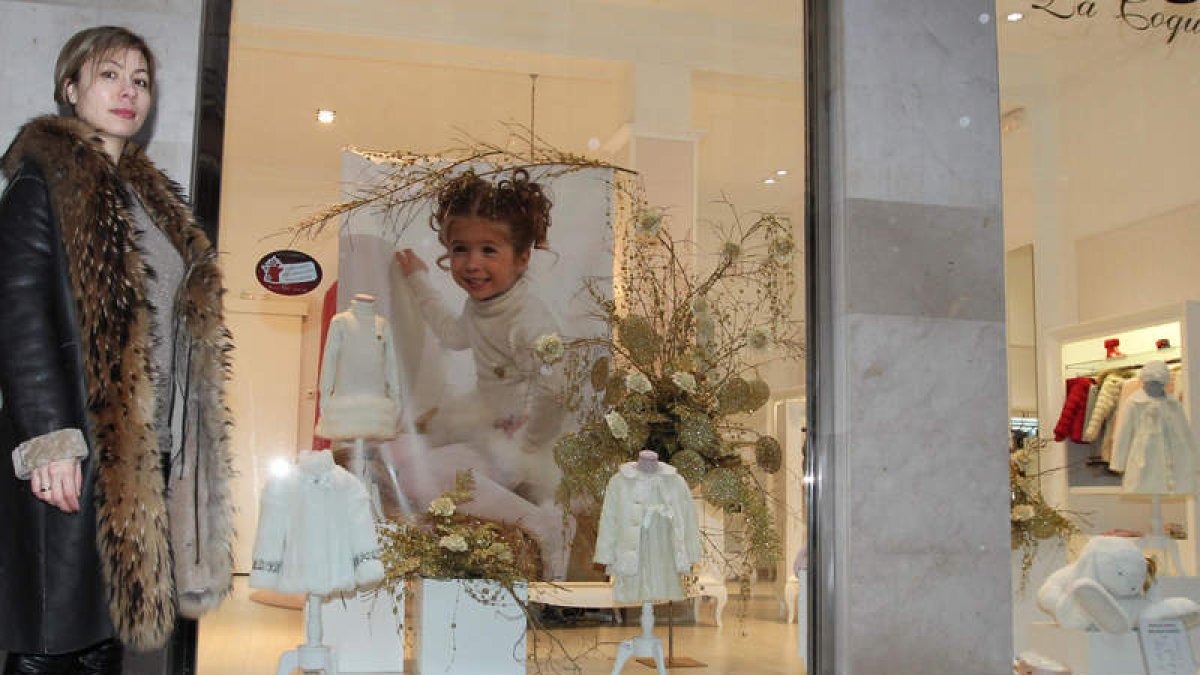 Uno de los escaparates ganadores, la boutique de ropa infantil La Coquette.